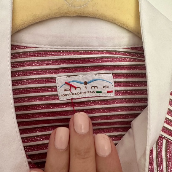 ANIMO Topline Equestrian Long  Sleeve Cuff Shirt- Pre-Owned - Size 42 - Picture 3 of 5